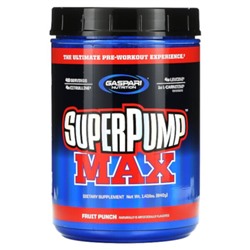 Gaspari Nutrition SuperPump Max, Fruit Punch, 1.41 lbs (640 g)
