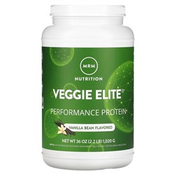 MRM Veggie Elite, Performance Protein, Vanilla Bean, 2.2 lb (1,020 g)