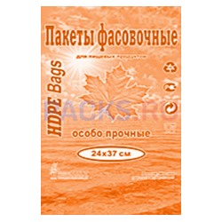 Пакет фасовочный Евро (30х40)-10 Робот (500) кленовый лист оранжевый 1/10