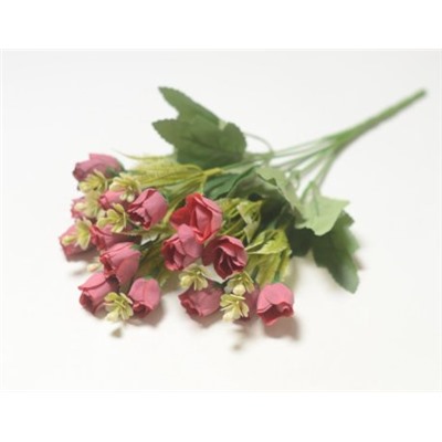 Искусственные цветы, Ветка в букете бутоны роз мелкие (1010237)