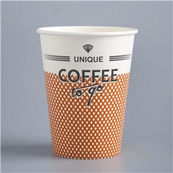 Стакан "Coffe to go" для горячих напитков, 350 мл, диаметр 90 мм