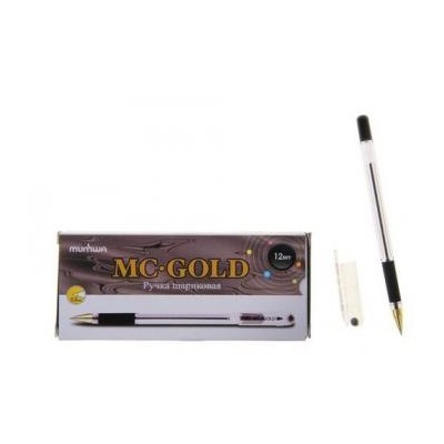 Ручка шариковая MC GOLD черная 0.5мм BMC-01 MunHwa {Корея}