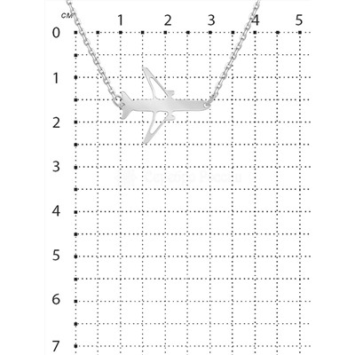Колье из серебра родированное - Самолёт 440-10-415р