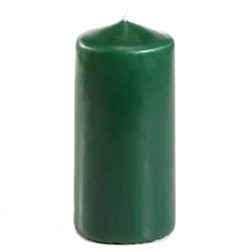 Свеча столбик 40х60мм зеленая набор 4 шт. SH bw32459