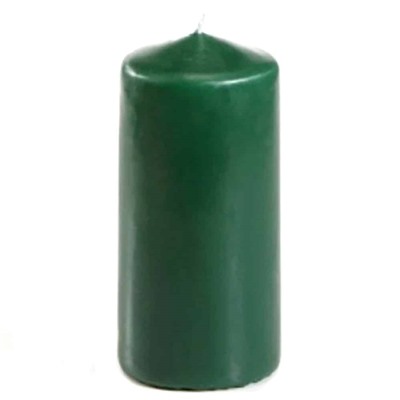 Свеча столбик 40х60мм зеленая набор 4 шт. SH bw32459