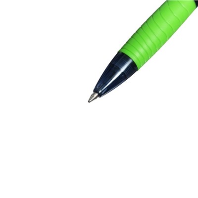 Ручка шариковая автоматическая 0.7 мм, Berlingo "Riteline", грип, синяя, корпус микс