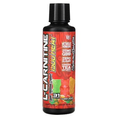 VMI Sports L-Carnitine 1500 Heat, Gummy Bear, 16 fl oz (473 ml)