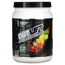 Nutrex Research Outlift, Clinically Dosed Pre-Workout Powerhouse, Fruit Punch, 17.5 oz (496 g)