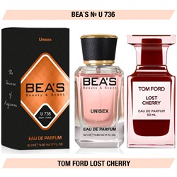 Beas U736 Tom Ford Lost Cherry edp 50 ml, Парфюм унисекс Beas U736 создан по мотивам аромата Tom Ford Lost Cherry