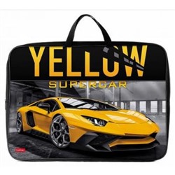 Сумка-планшет с ручками А3 "YELLOWsupercar" ширина 7,5 см (075895) 95066 Хатбер {Россия}