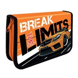 Пенал 2-х ств. 200х130 мм ПО-42 "BREAK LIMITS" большой с двумя откидными планками Пчелка {Россия}