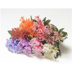 Искусственные цветы, Ветка в букете пластиковая садилка кашка 5 голов (1010237) микс