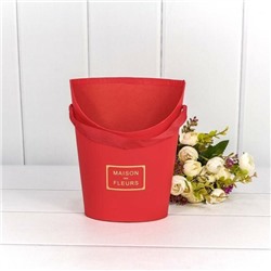Коробка для цветов ваза 15.5*12*19 см "Maison des fleurs" Красный 446966