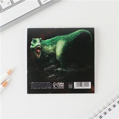 Блокнот «Динозавр», 10*10 см, 16 листов
