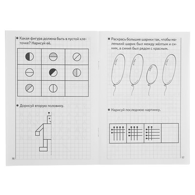 Рабочая тетрадь для детей 5-6 лет «Развиваем внимание и логическое мышление», Бортникова Е.