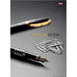 Бизнес-блокнот А4 120л клетка "Office Book" глянцевая ламинация (004253) 07971 Хатбер {Россия}