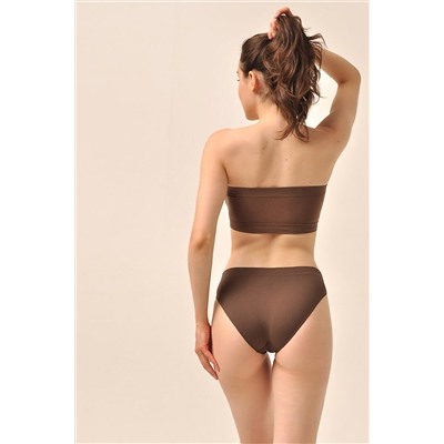 MY Топ женский BU103 TOP BANDEAU (1/50) (brownie (темно-коричневый) MY #788237