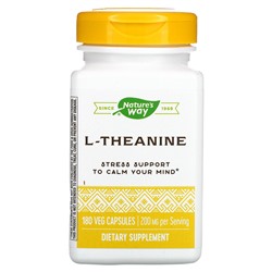 Nature's Way L-Theanine, 100 mg, 180 Veg Capsules