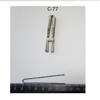 Шпилька для волос (10 шт) 63 мм черная химическое оксидированное покрытие I-3-63 С-77