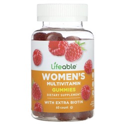 Lifeable Women's Multivitamin, Natural Raspberry, 60 Gummies