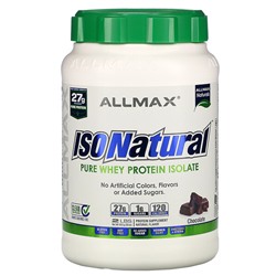 ALLMAX IsoNatural  Pure Whey Protein Isolate, Chocolate, 2 lbs (907 g)