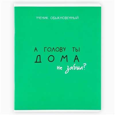 Тетрадь в клетку, 48 листов А5 на скрепке 5 шт., внутренний блок №2 МИКС «1 сентября: Типичный ученик» твин лак, уф лак