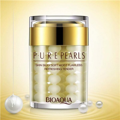 Крем для лица Bioaqua Pure Pearls увлажняющий с натуральной жемчужной пудрой 60 g