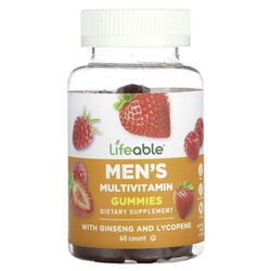 Lifeable Men's Mutivitamin Gummies, Berry, 60 Gummies