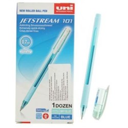 Ручка шариковая SX-101-07FL "Jetstream" синяя 0.7мм бирюзовый корпус (120355) Uni Mitsubishi Pencil {Япония}