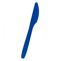 Одноразовый Нож пластиковый Премиум синиий ИнтроПластик 100/4000