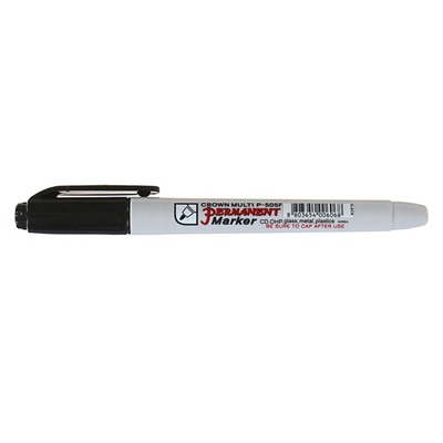 Маркер перманентный Crown Multi Marker Super Slim, 1.0 мм, пулевидный, чёрный