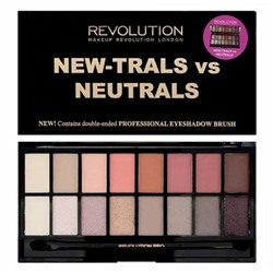 Палетка теней Makeup Revolution New-Travls vs Neutrals 16цв
