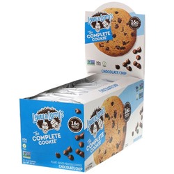 Lenny & Larry's The COMPLETE Cookie, Chocolate Chip, 12 Cookies, 4 oz (113 g) Each