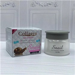 Крем для лица Collagen коллагеновый Deep Cleansing Snail Whitening с экстрактом улитки 80g (2180)