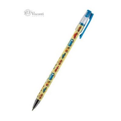 Ручка шариковая 0.5 мм "HappyWrite. Машинки" синяя 20-0215/01 Bruno Visconti {Китай}