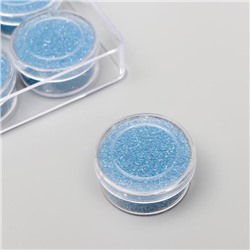 Микробисер стекло "Серо-синий" набор 10 гр
