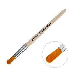 Кисть для рисования, Синтетика Круглая №10 (диаметр обоймы 10 мм; длина волоса 30 мм), деревянная ручка, Calligrata