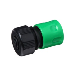Коннектор с аквастопом, 5/8" (16 мм), быстросъёмное соединение, рр-пластик, Greengo