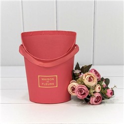 Коробка для цветов ваза 15.5*12*19 см "Maison des fleurs" Коралловый 447051