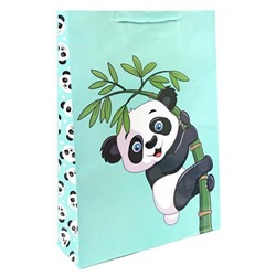 Пакет ламинированный подарочный бумажный 33*45*10 см Крошка панда 550111