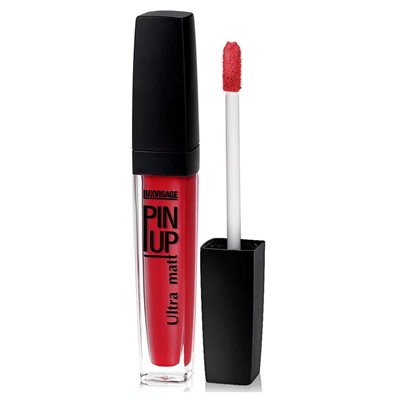 Luxvisage. Блеск для губ Pin Up Ultra Matt тон 29 RED FLOWER 2,8г 8493 В