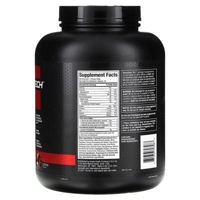 Muscletech NitroTech, Whey Peptides, Milk Chocolate, 4 lbs (1.81 kg)