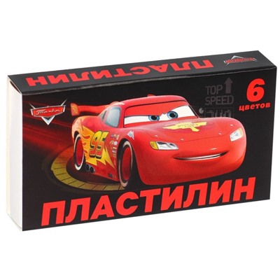 Пластилин 6 цветов 60 г "Тачки"