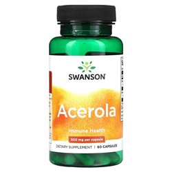 Swanson Acerola, 500 mg, 60 Capsules