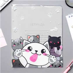 Обложка для тетрадей и школьного дневника «Коты»,34,7 х 21,1 см.