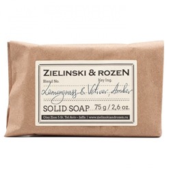 Твердое мыло Zielinski & Rozen Lemongrass & Vetiver, Amber