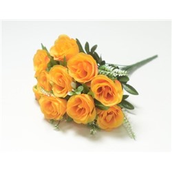 Искусственные цветы, Ветка в букете бутон розы 12 веток (1010237)