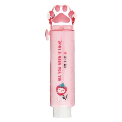 Ластик MESHU "Cat Paw", 93*28*17мм, термопластичная резина, пластиковый футляр