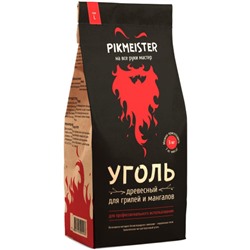 Уголь древесный Pikmeister, мешок, 20 л (3 кг)