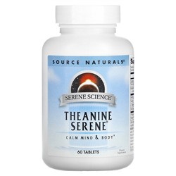 Source Naturals Serene Science, Theanine Serene, 60 Tablets